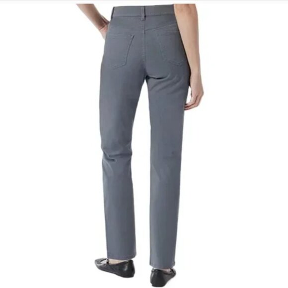 Gloria Vanderbilt Women’s Gray Amanda Stretch Straight Leg Jeans Size 10 - Picture 2 of 11